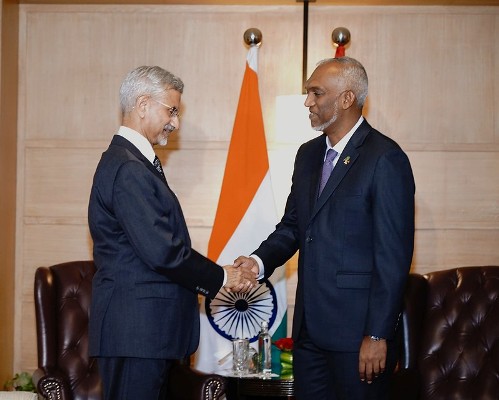 External Affairs Minister, Dr. S. Jaishankar called on President of Maldives, Dr. Mohamed Muizzu in New Delhi